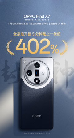 kaiyun.com OPPO Find X7系列开售：销量更始高 搭载双潜望四主摄
