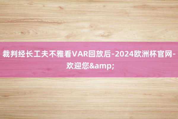 裁判经长工夫不雅看VAR回放后-2024欧洲杯官网- 欢迎您&